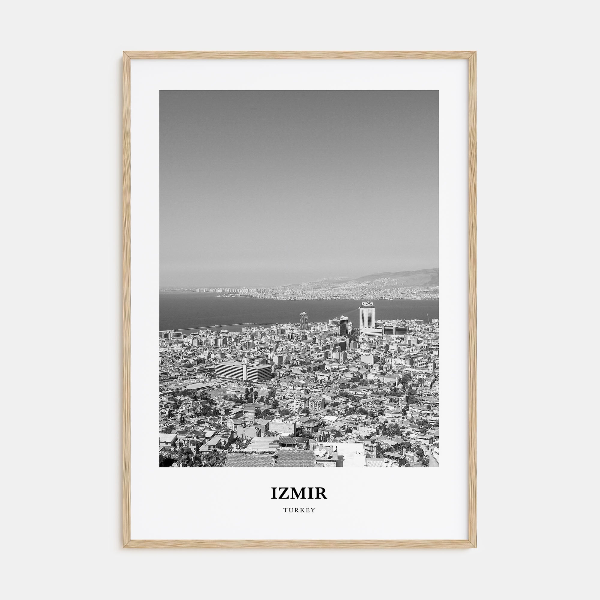 Izmir Portrait B&W Poster