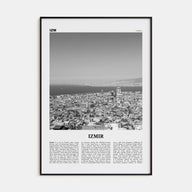Izmir Travel B&W Poster