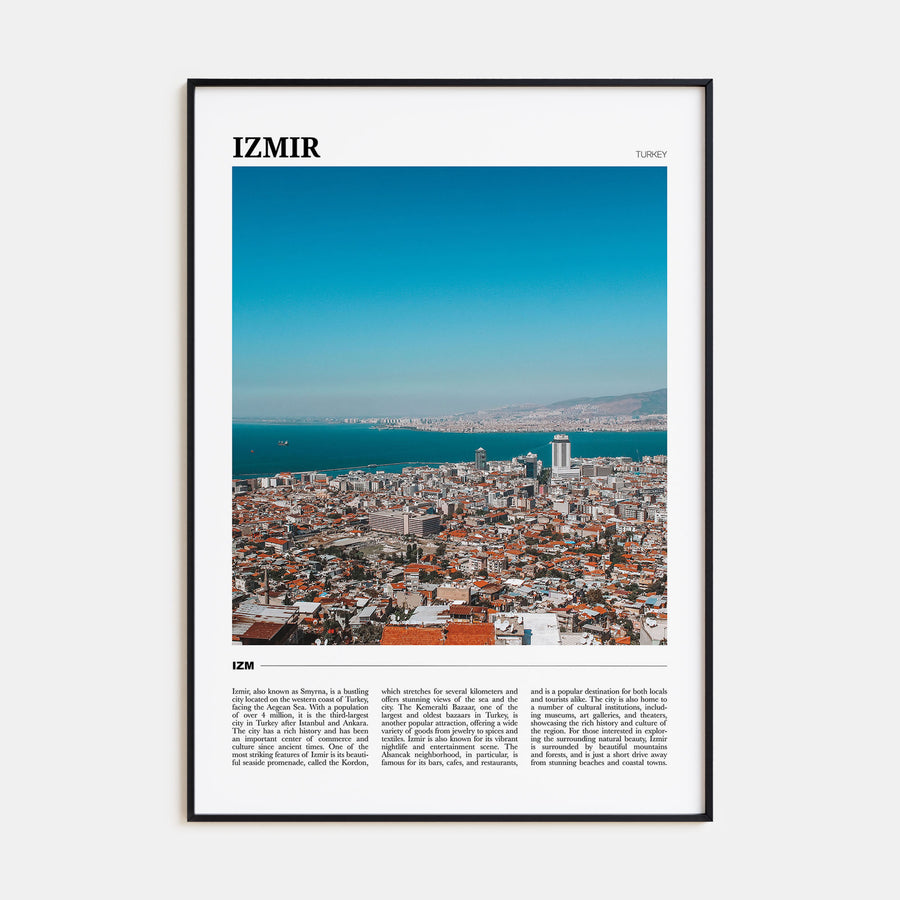 Izmir Travel Color Poster