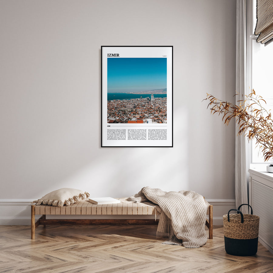 Izmir Travel Color Poster