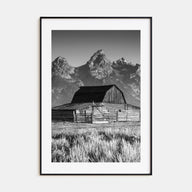 Jackson Hole Photo B&W Poster