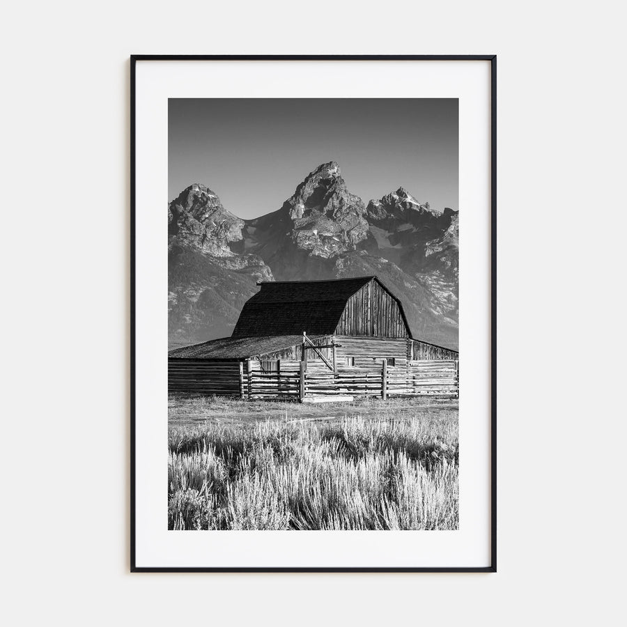 Jackson Hole Photo B&W Poster
