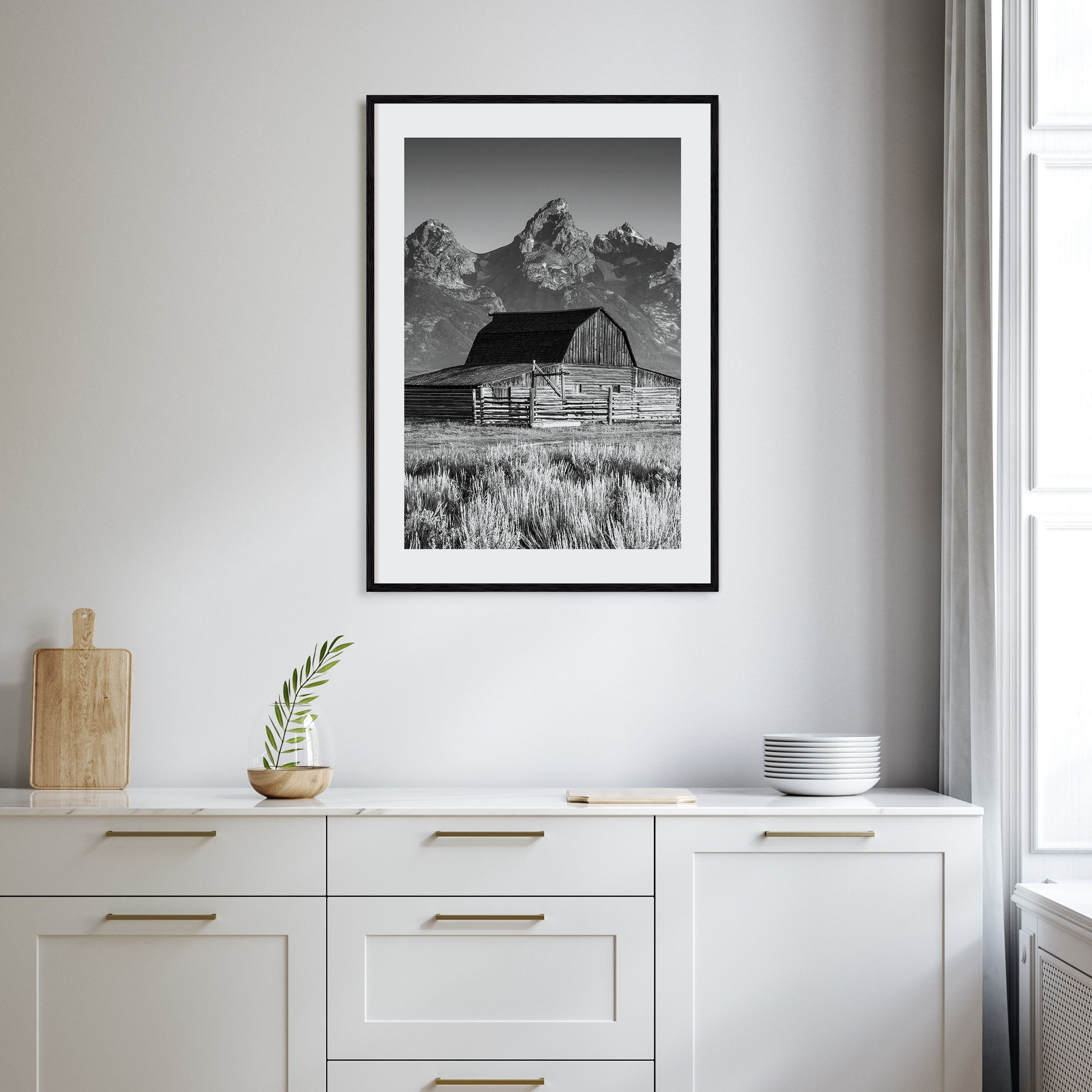 Jackson Hole Photo B&W Poster