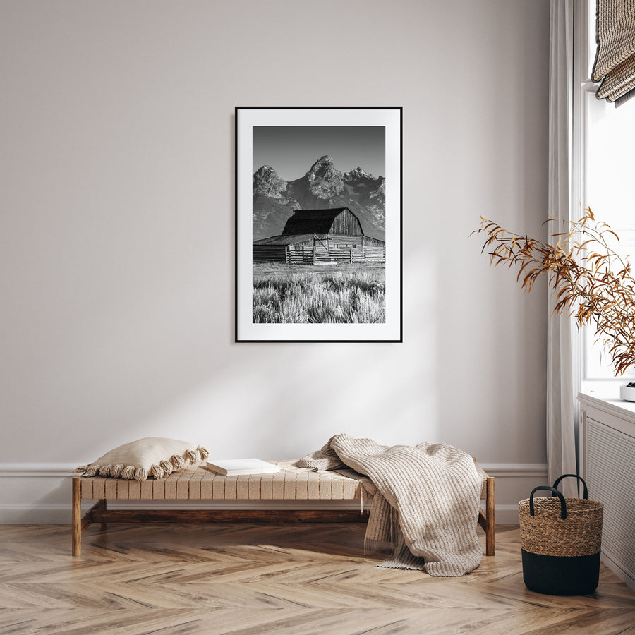 Jackson Hole Photo B&W Poster