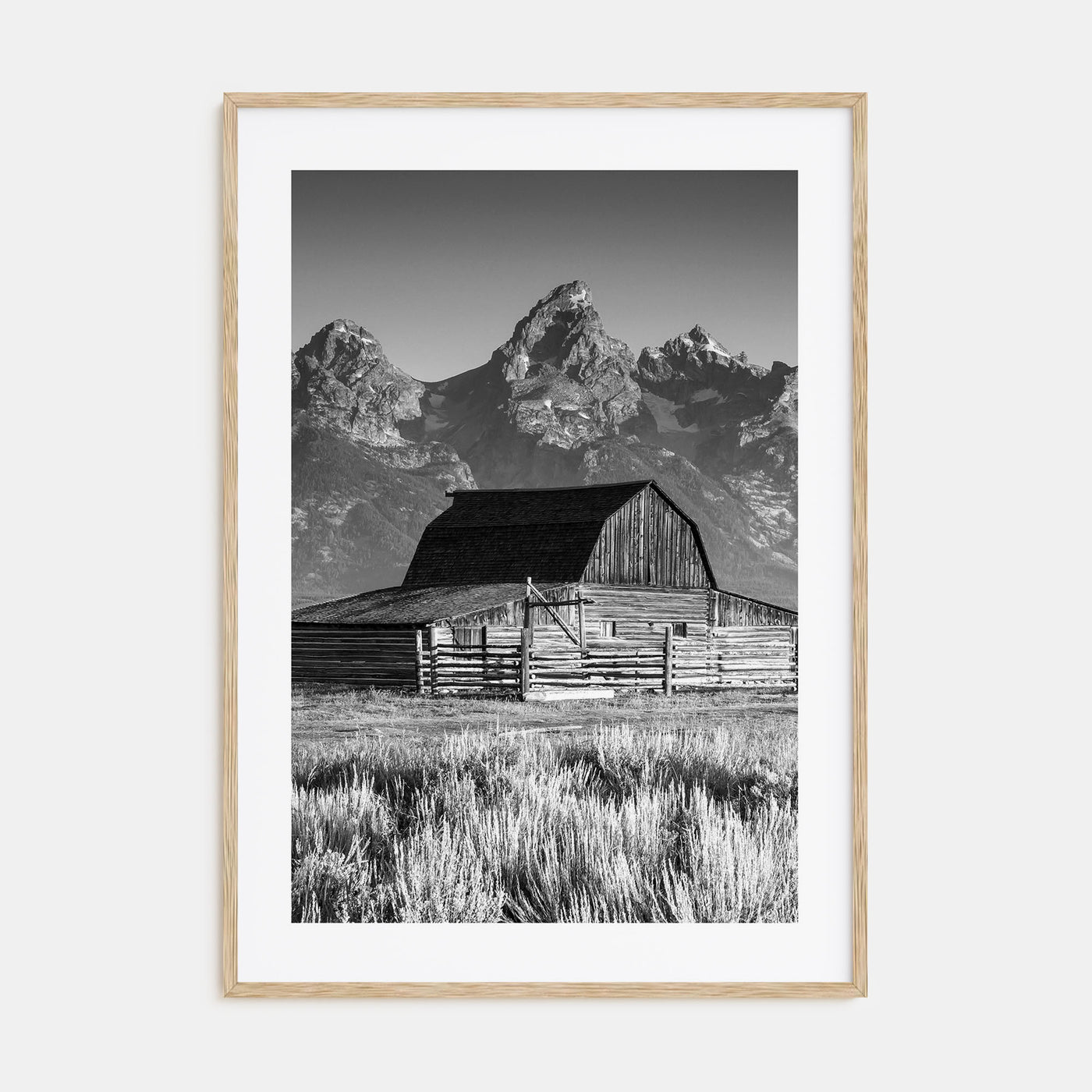 Jackson Hole Photo B&W Poster