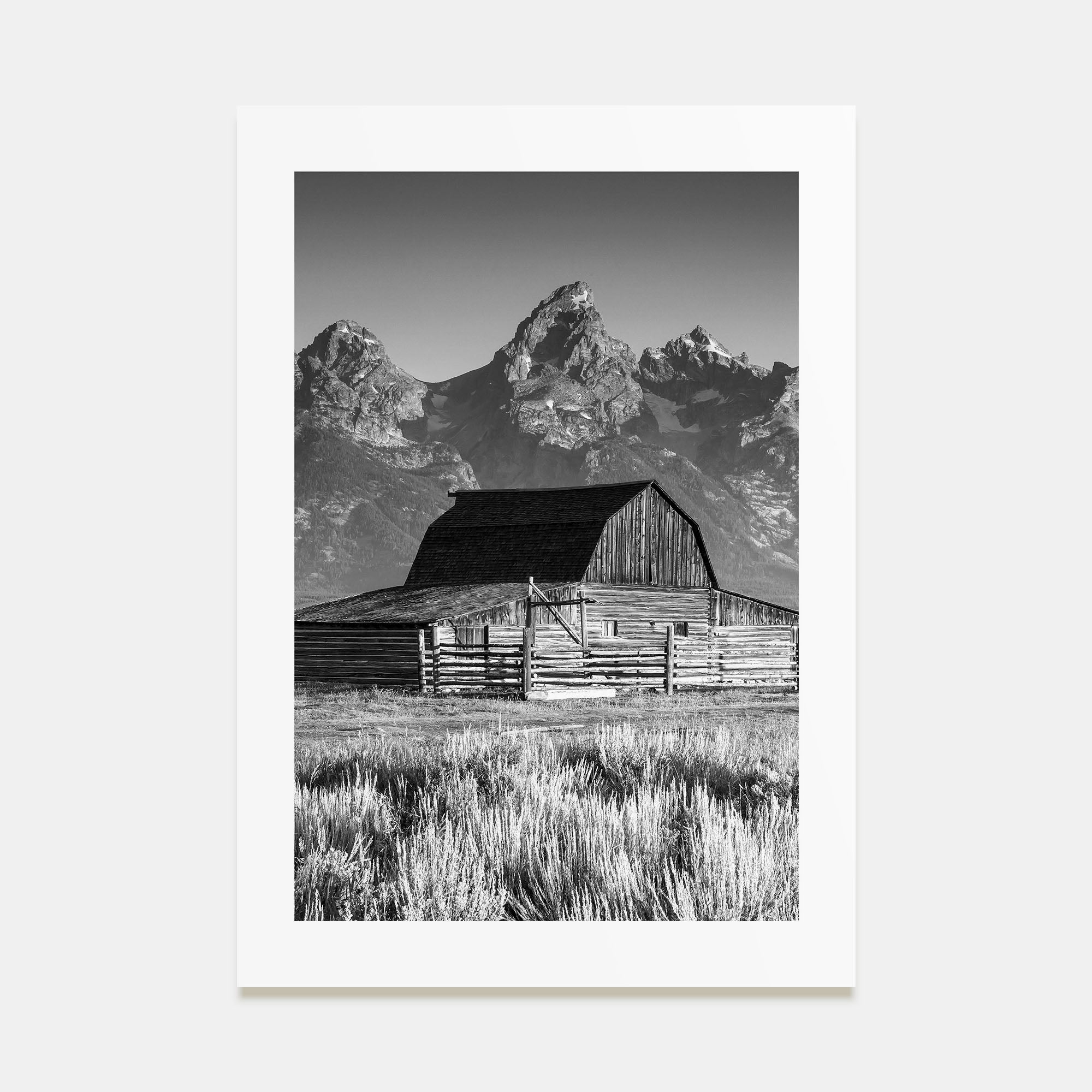 Jackson Hole Photo B&W Poster