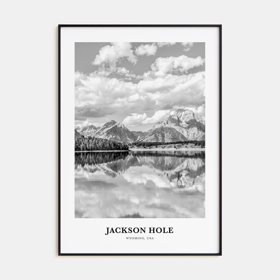 Jackson Hole Portrait B&W Poster
