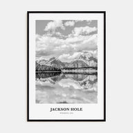 Jackson Hole Portrait B&W Poster