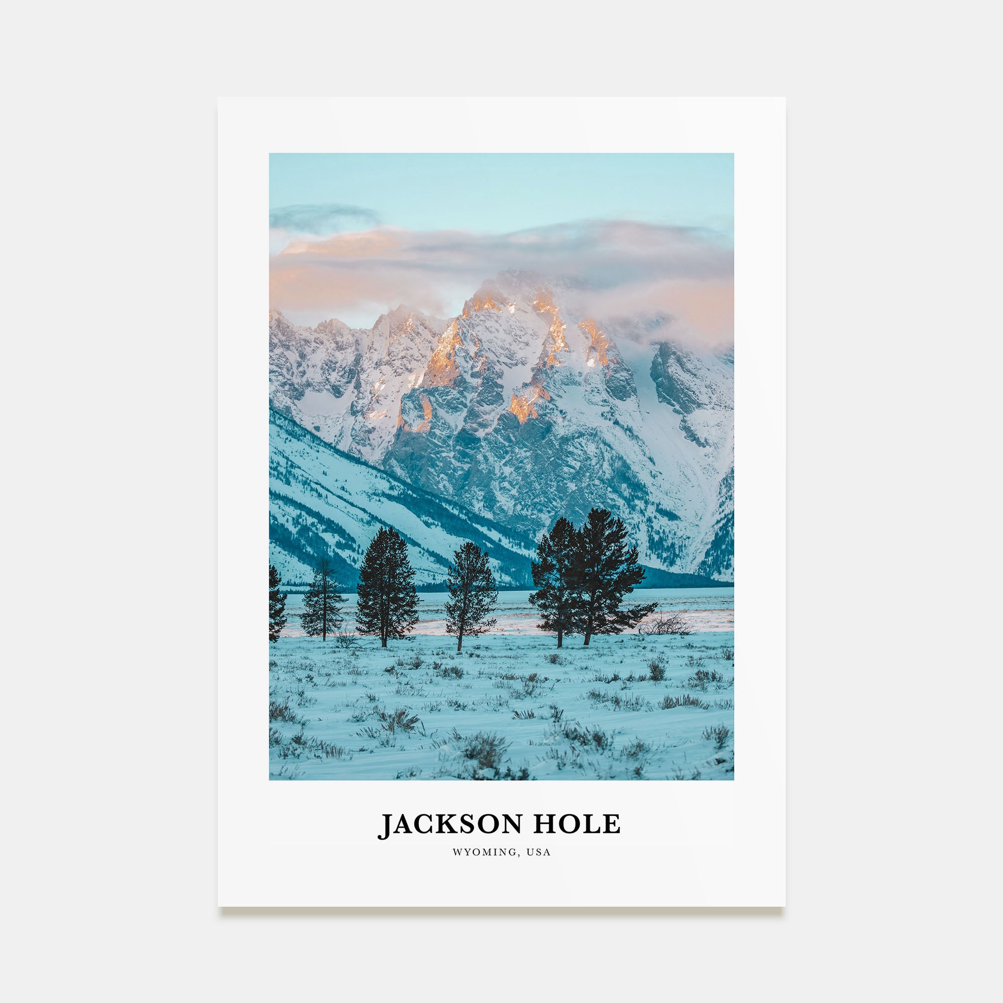 Jackson Hole Portrait Color Poster
