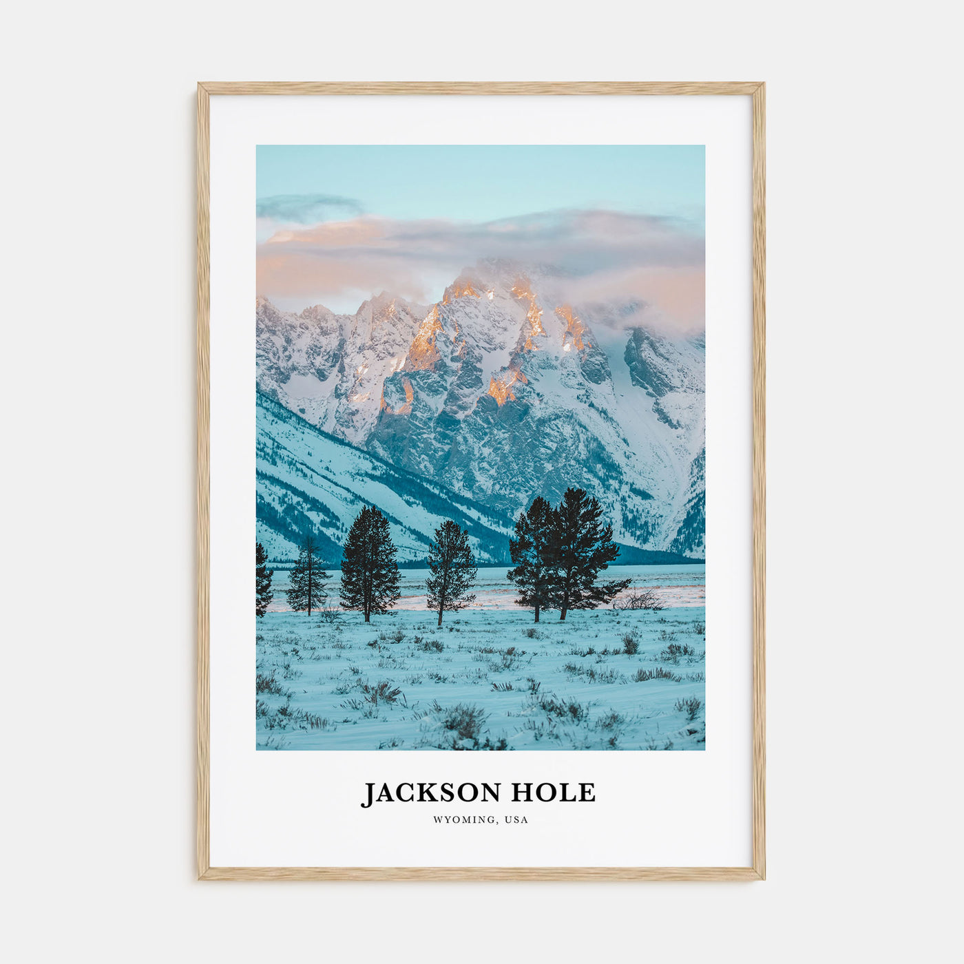 Jackson Hole Portrait Color Poster