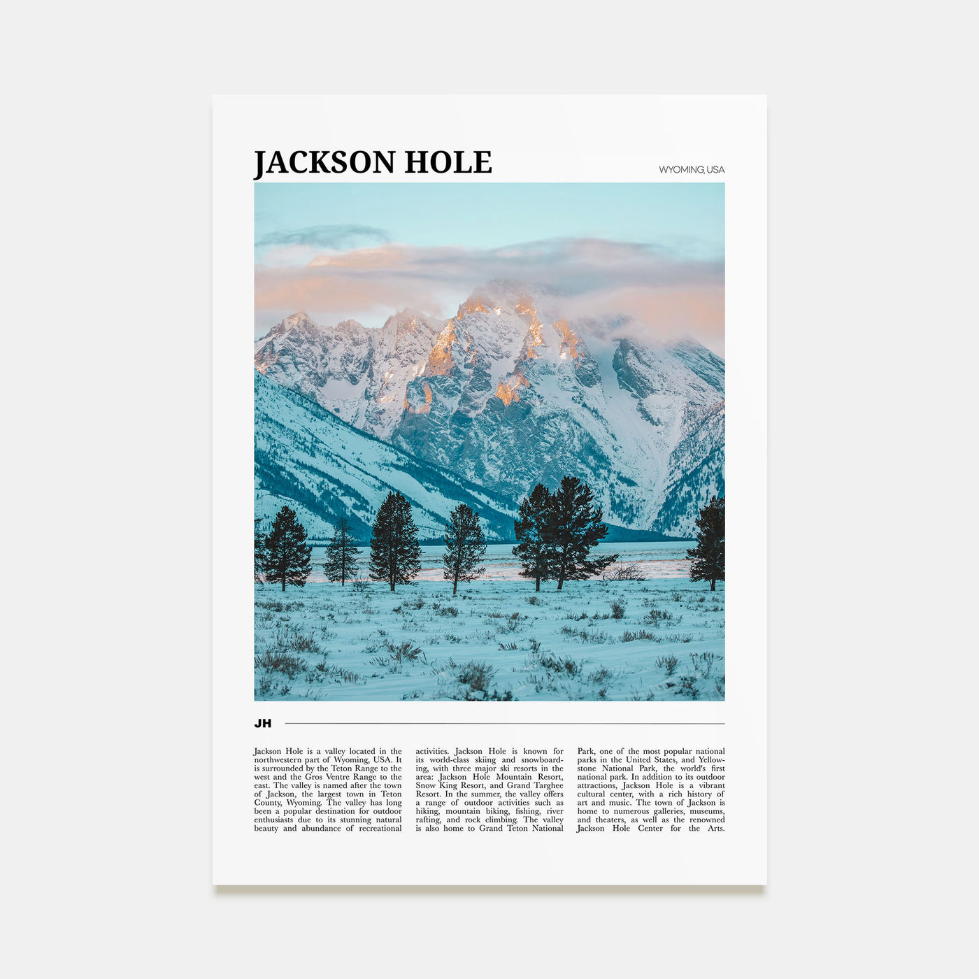 Jackson Hole Travel Color Poster
