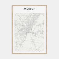Jackson, Mississippi Map Portrait Poster