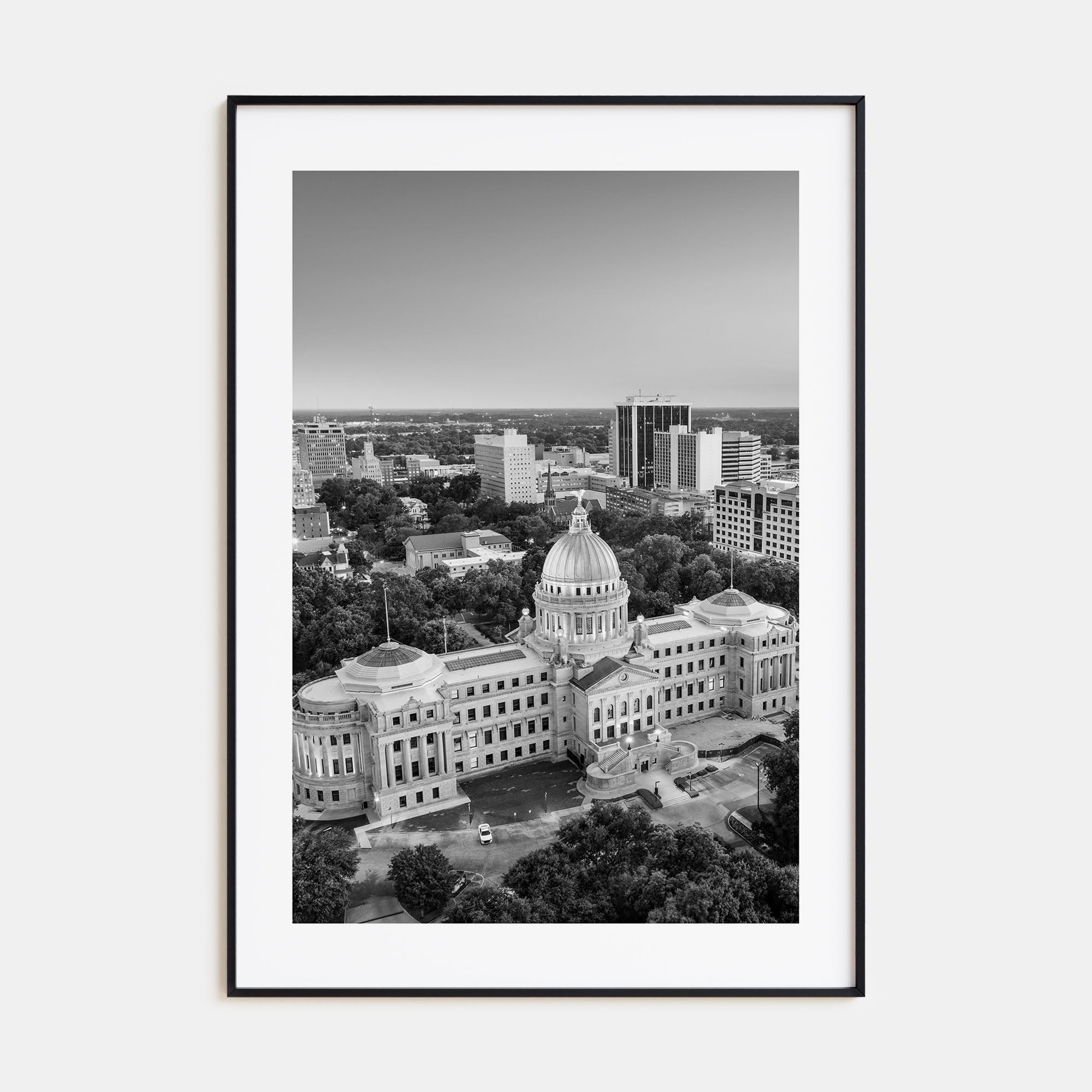 Jackson, Mississippi Photo B&W Poster