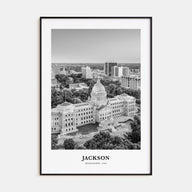 Jackson, Mississippi Portrait B&W No 1 Poster