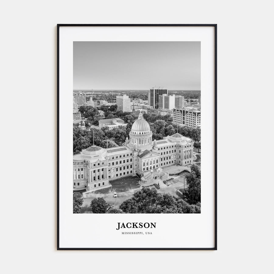 Jackson, Mississippi Portrait B&W No 1 Poster