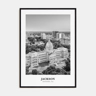 Jackson, Mississippi Portrait B&W No 1 Poster