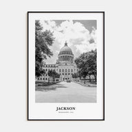 Jackson, Mississippi Portrait B&W No 2 Poster