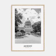 Jackson, Mississippi Portrait B&W No 2 Poster