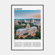 Jackson, Mississippi Travel Color Poster