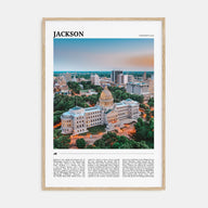Jackson, Mississippi Travel Color Poster