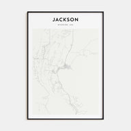 Jackson, Wyoming Map Portrait Poster