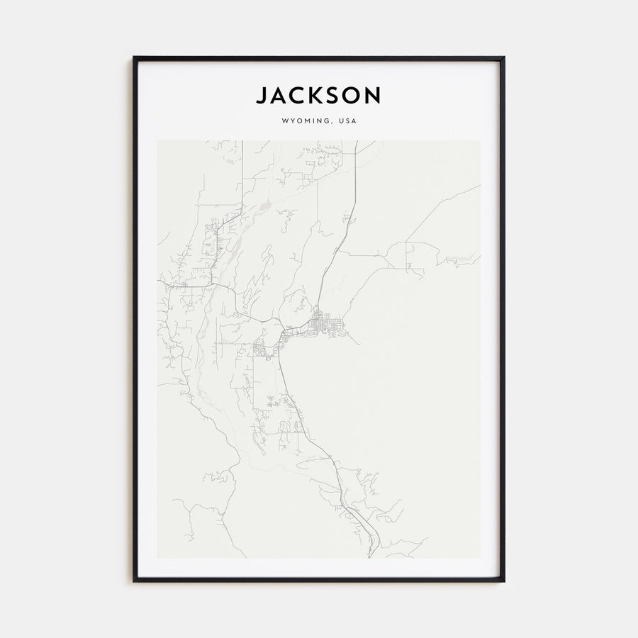 Jackson, Wyoming Map Portrait Poster