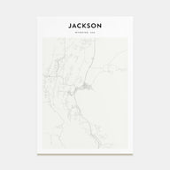 Jackson, Wyoming Map Portrait Poster