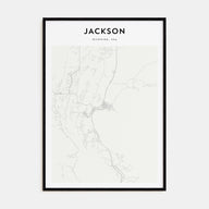 Jackson, Wyoming Map Portrait Poster