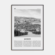 Jackson, Wyoming Travel B&W Poster