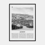 Jackson, Wyoming Travel B&W Poster