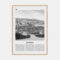 Jackson, Wyoming Travel B&W Poster