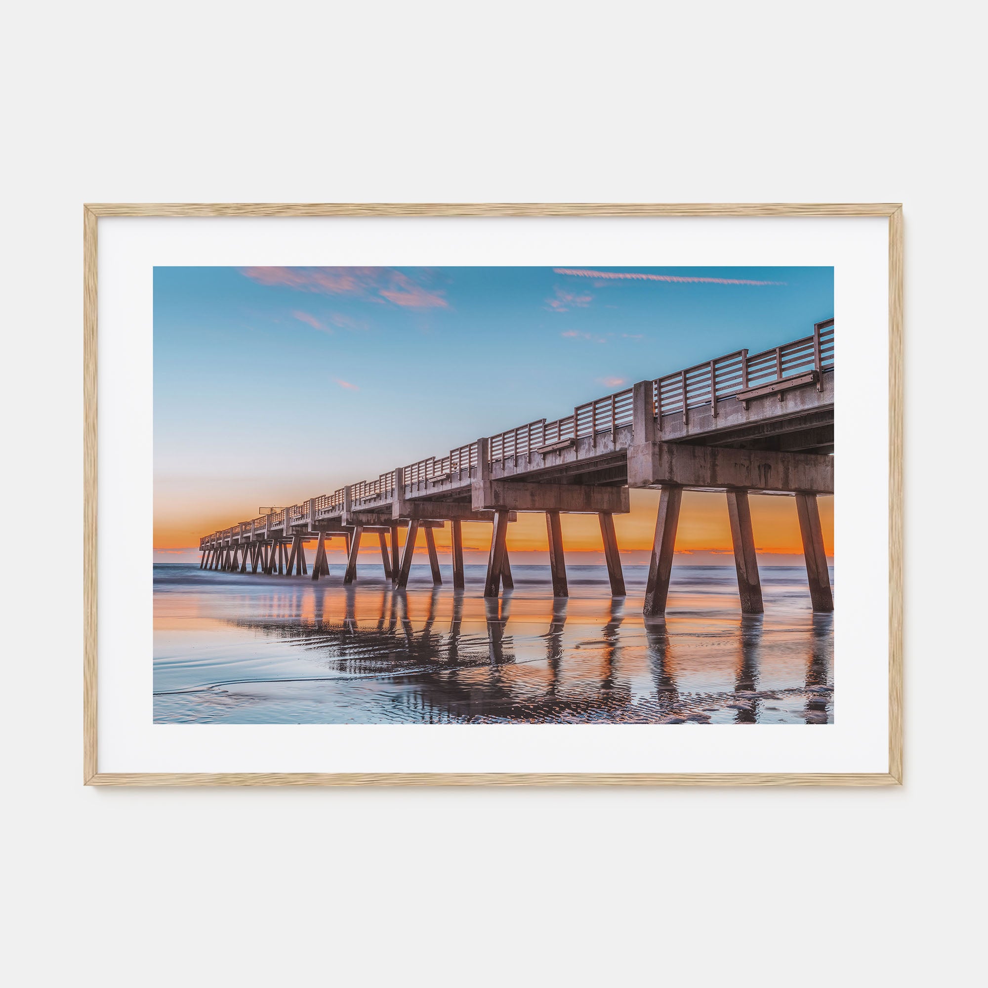 Jacksonville Beach Landscape Color Poster