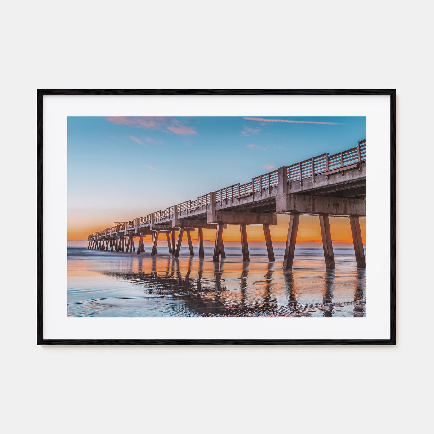 Jacksonville Beach Landscape Color Poster