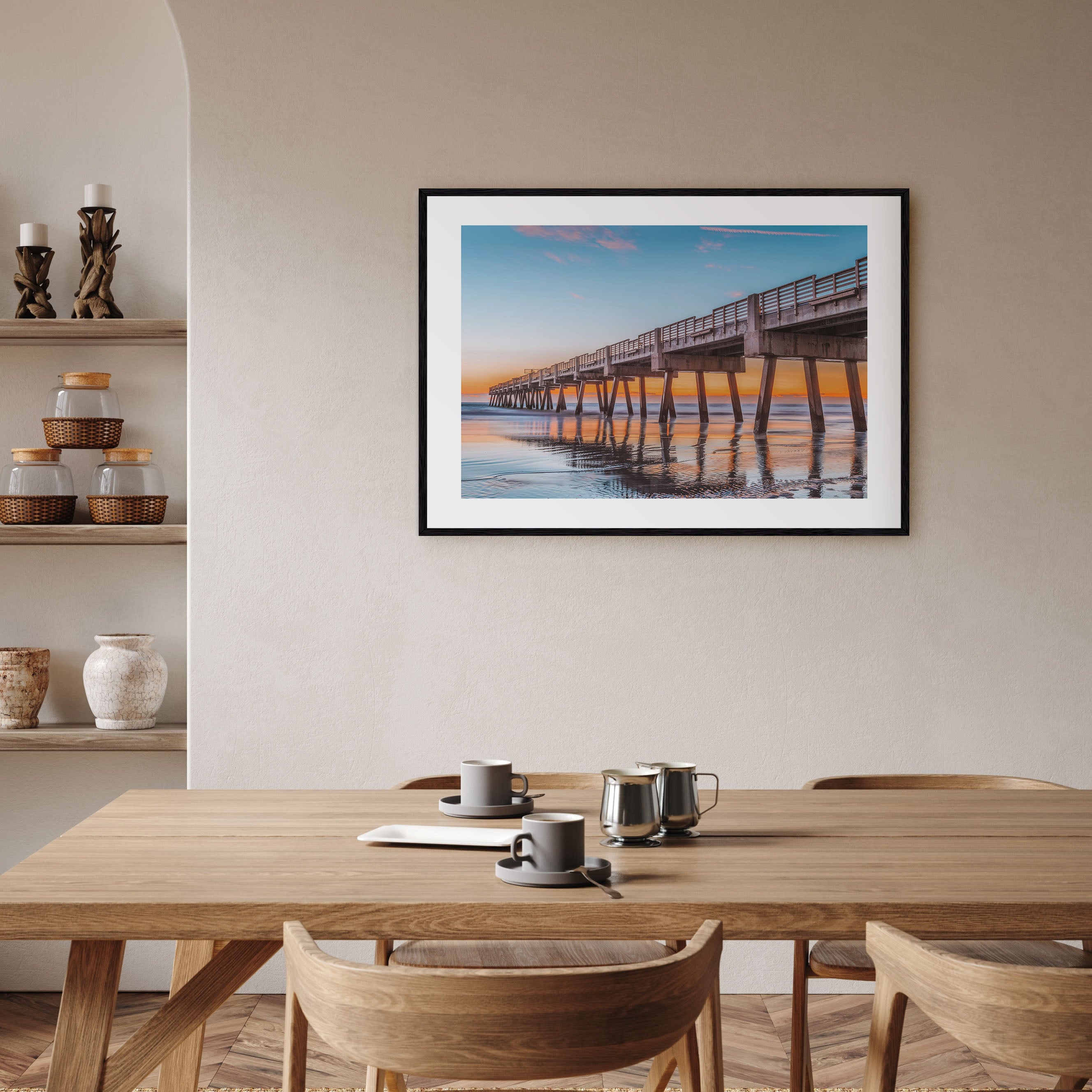 Jacksonville Beach Landscape Color Poster
