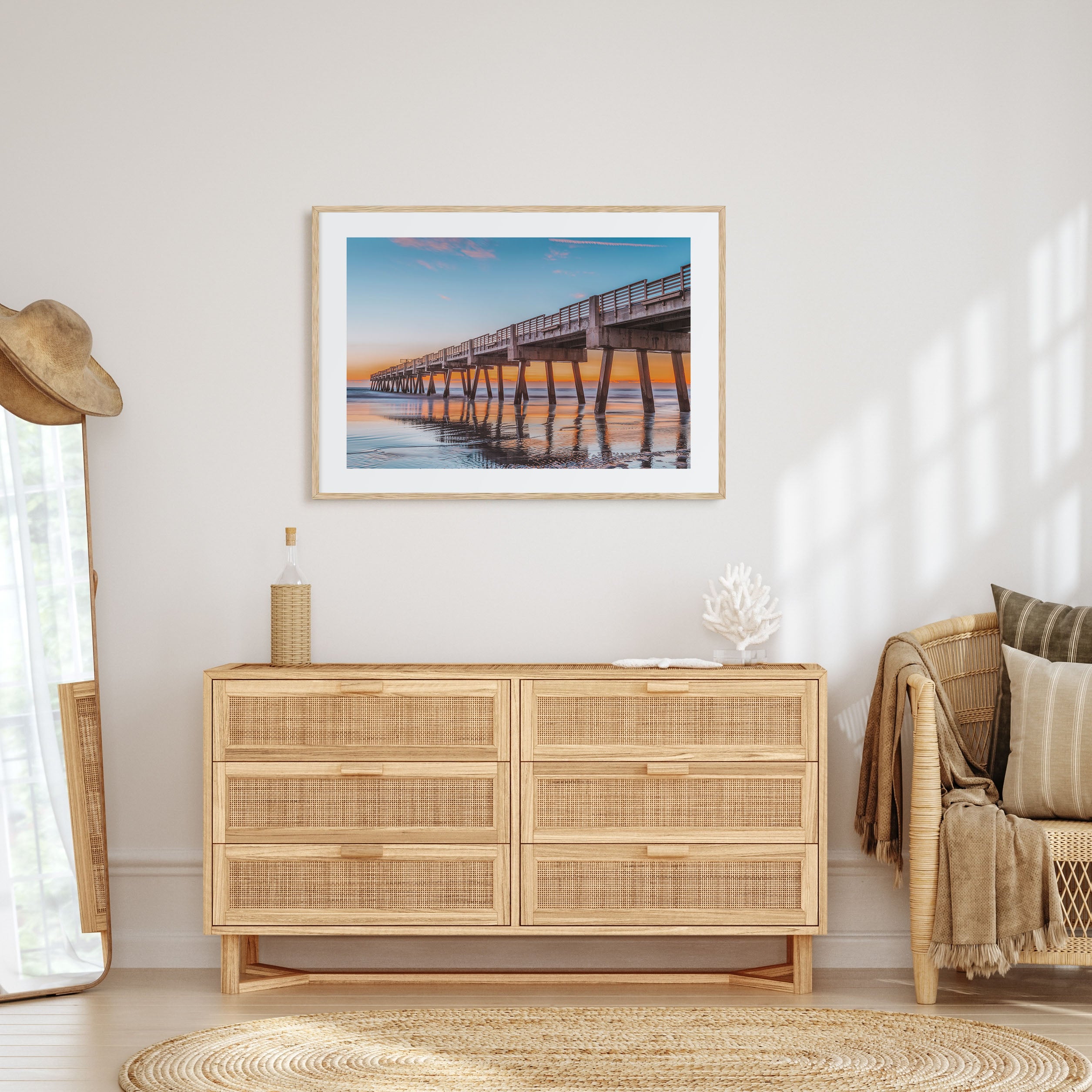 Jacksonville Beach Landscape Color Poster