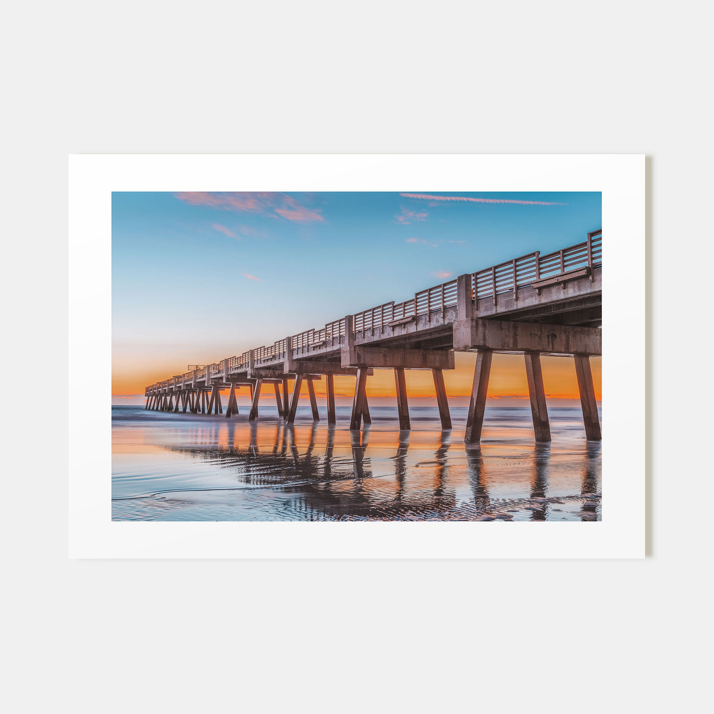Jacksonville Beach Landscape Color Poster