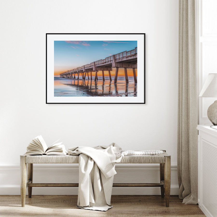 Jacksonville Beach Landscape Color Poster