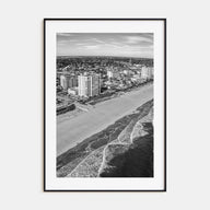Jacksonville Beach Photo B&W Poster