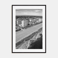 Jacksonville Beach Photo B&W Poster