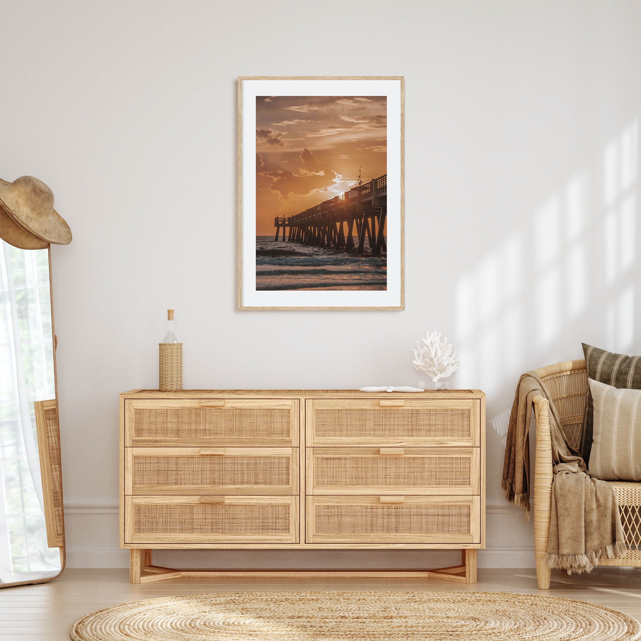 Jacksonville Beach Photo Color No 2 Poster