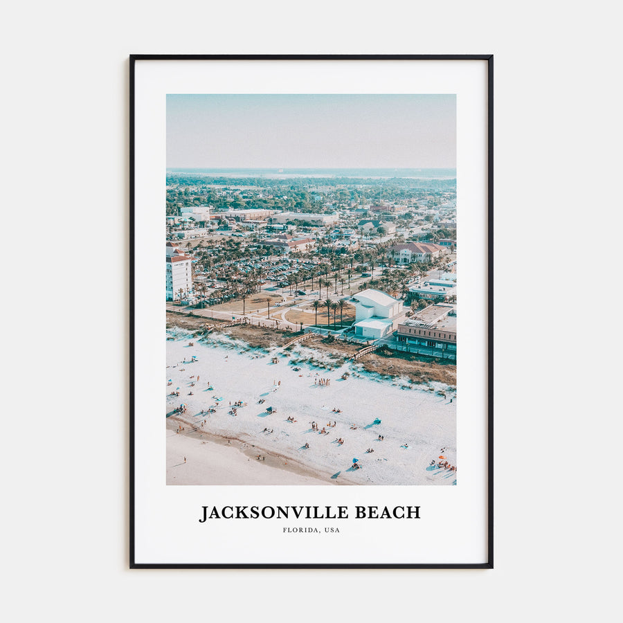 Jacksonville Beach Portrait Color Poster