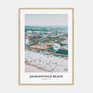 Jacksonville Beach Portrait Color Poster