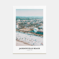 Jacksonville Beach Portrait Color Poster