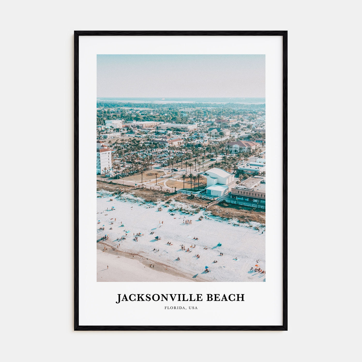 Jacksonville Beach Portrait Color Poster