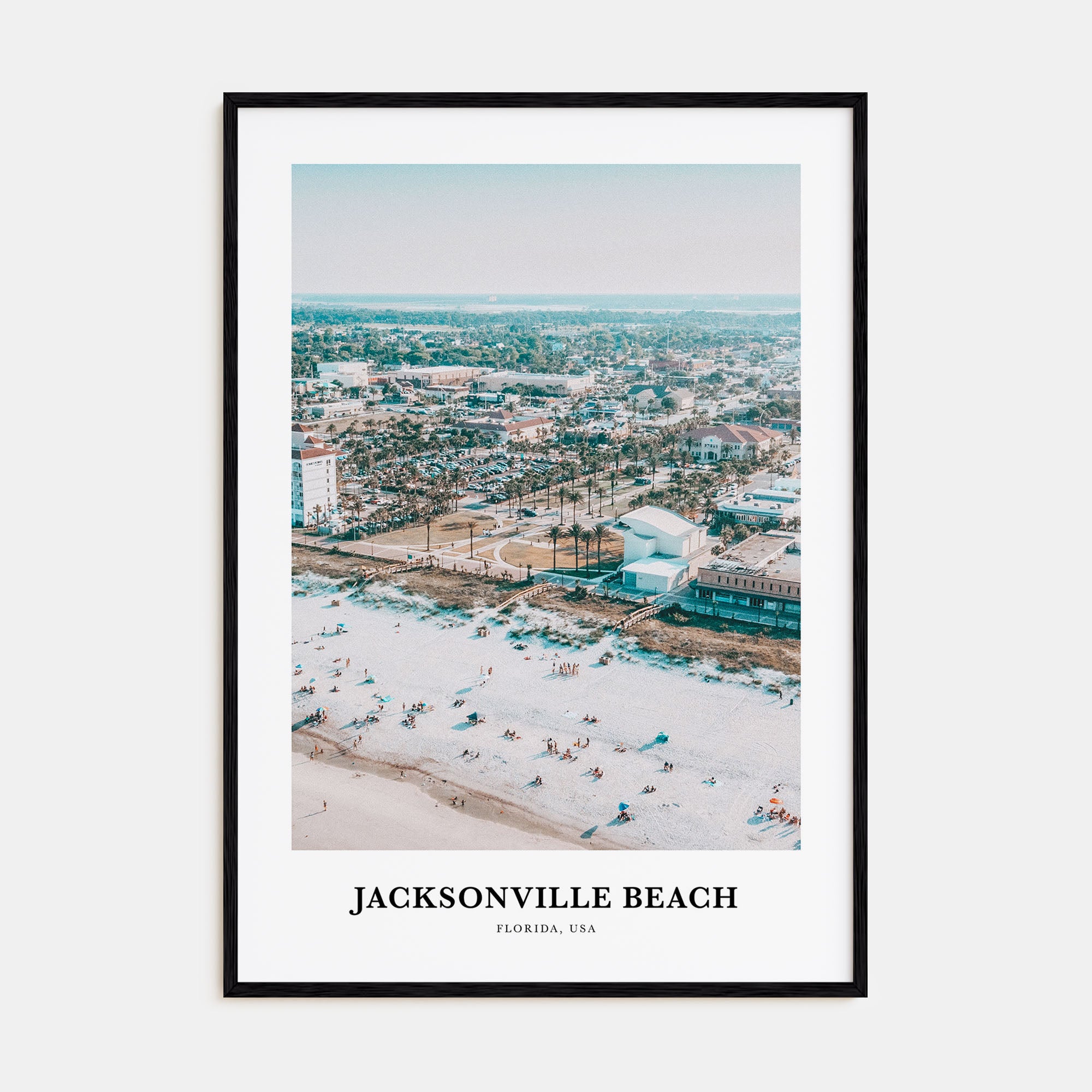 Jacksonville Beach Portrait Color Poster