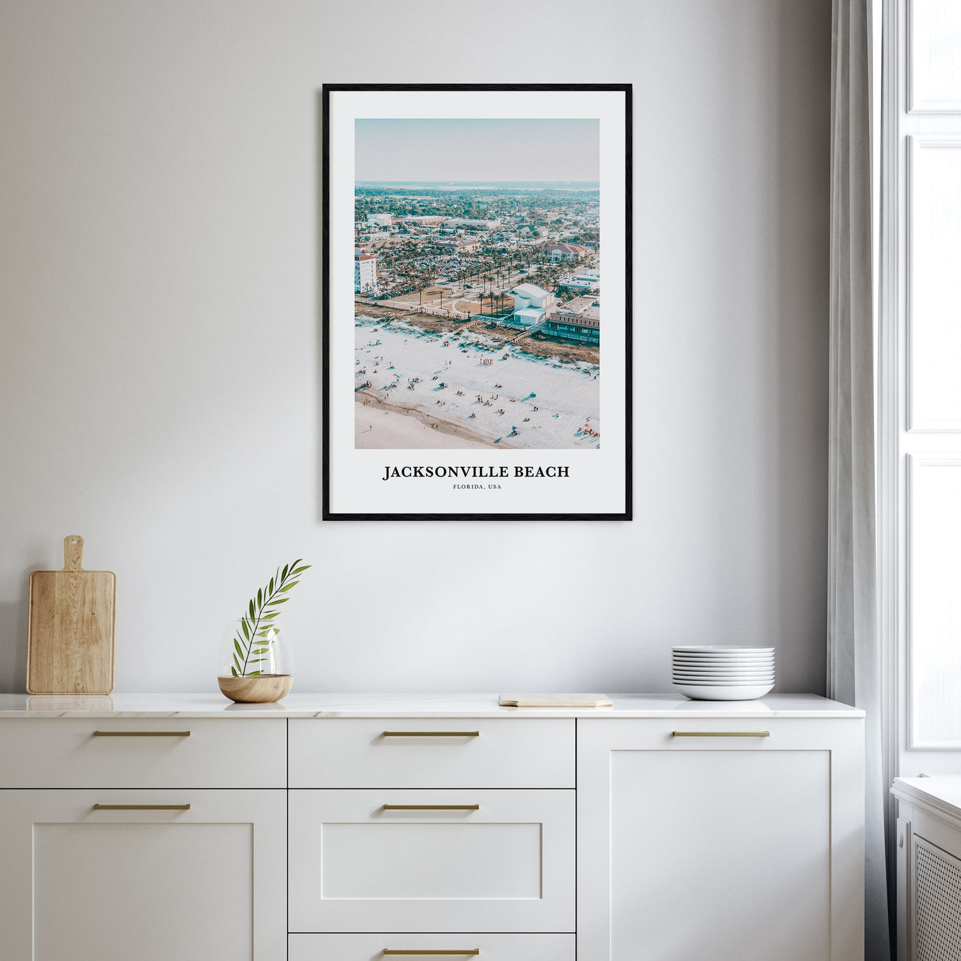 Jacksonville Beach Portrait Color Poster