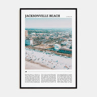 Jacksonville Beach Travel Color Poster