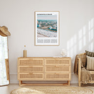 Jacksonville Beach Travel Color Poster