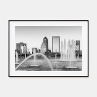 Jacksonville Landscape B&W Poster