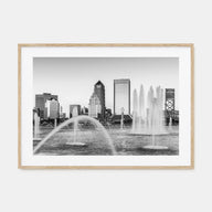 Jacksonville Landscape B&W Poster